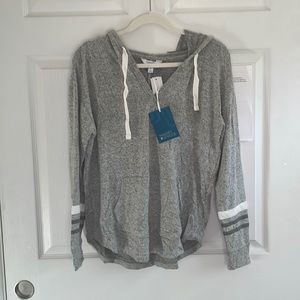 Market & Spruce | Kallon Brushed Knit Hoodie | M | Grey